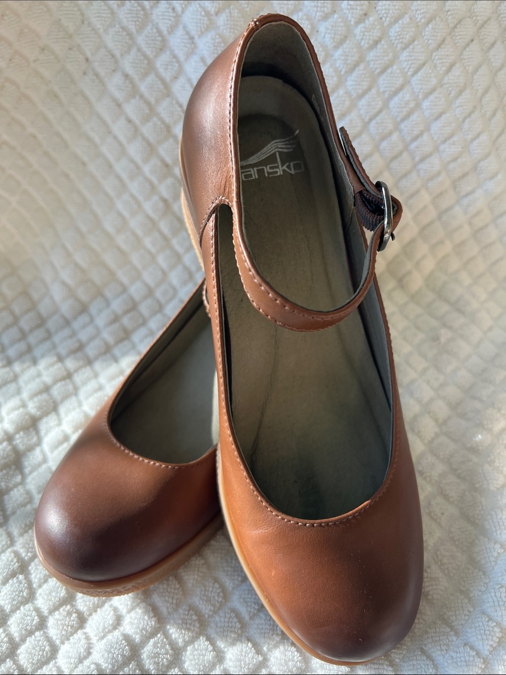 Dansko Women's Brown Mary Jane Pump Size 37